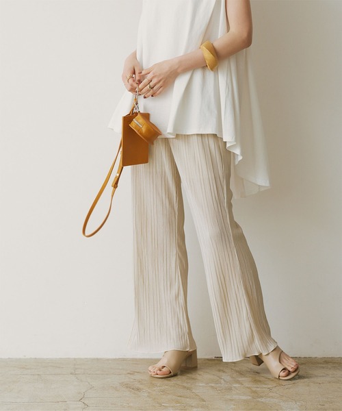 titivate（ティティベイト）の「ｻﾃﾝﾐﾆﾌﾟﾘｰﾂﾊﾟﾝﾂ（その他パンツ・レディース・アイボリー/イエロー/ブルー/ミント/モカ・M）」の11枚目の写真