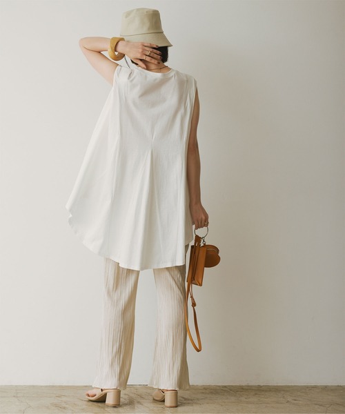 titivate（ティティベイト）の「ｻﾃﾝﾐﾆﾌﾟﾘｰﾂﾊﾟﾝﾂ（その他パンツ・レディース・アイボリー/イエロー/ブルー/ミント/モカ・M）」の21枚目の写真