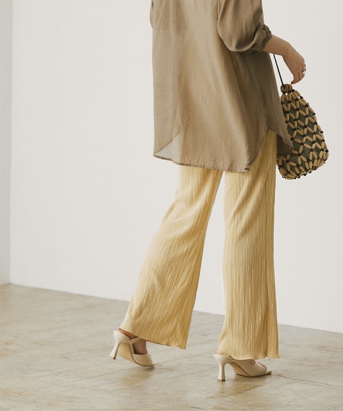 titivate（ティティベイト）の「ｻﾃﾝﾐﾆﾌﾟﾘｰﾂﾊﾟﾝﾂ（その他パンツ・レディース・アイボリー/イエロー/ブルー/ミント/モカ・M）」の16枚目の写真