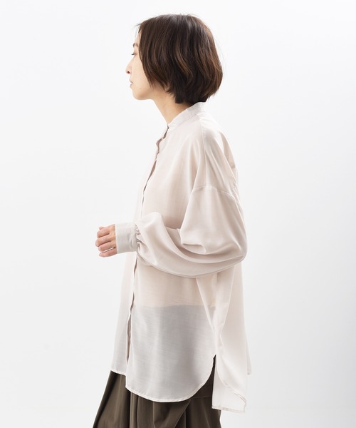rps（アールピーエス）の「エステルシアーボリューム袖シャツ（シャツ/ブラウス・レディース・グレイッシュベージュ/オフホワイト/ブラック/ライトベージュ・M）」の17枚目の写真