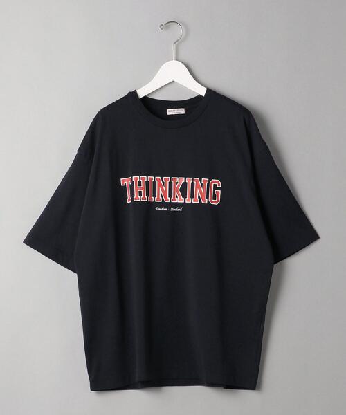 BEAUTY&YOUTH UNITED ARROWS（ビューティーアンドユースユナイテッドアローズ）の「BY THINKING ワイド テーパード クルーネック Tシャツ（Tシャツ/カットソー・メンズ・ダークグレー/ベージュ/ホワイト・X-LARGE/SMALL/MEDIUM/LARGE）」の8枚目の写真