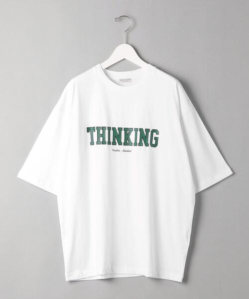 BEAUTY&YOUTH UNITED ARROWS（ビューティーアンドユースユナイテッドアローズ）の「BY THINKING ワイド テーパード クルーネック Tシャツ（Tシャツ/カットソー・メンズ・ダークグレー/ベージュ/ホワイト・X-LARGE/SMALL/MEDIUM/LARGE）」の20枚目の写真
