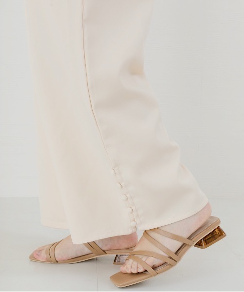 nemne store（ネンネストア）の「リボンを結ぶツリリボンサロペット（サロペット/オーバーオール・レディース・ブラック/グレー/アイボリー・フリー）」の12枚目の写真