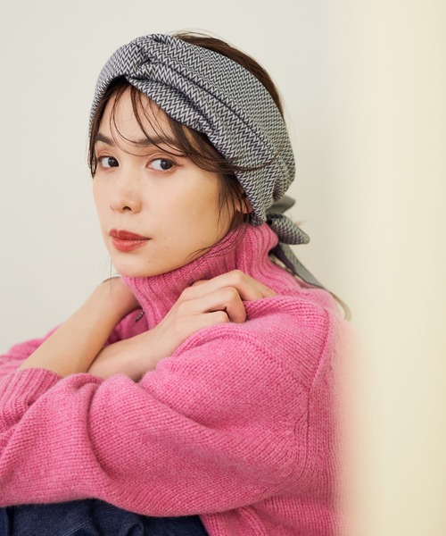 ROPE'（ロペ）の「【La Maison de Lyllis】BERBERE（ターバン）（ヘアバンド・レディース・チャコールグレー/ブラウン系その他2・FREE）」の2枚目の写真