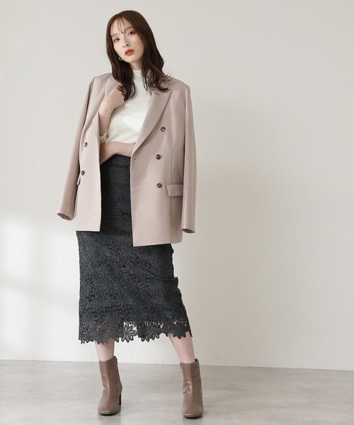 N.（N. Natural Beauty Basic）（エヌエヌナチュラルビューティーベーシック）の「◆ウォームアップリブボトルネックニット（ニット/セーター・レディース・ホワイト/ブラック/グレー・MEDIUM）」の6枚目の写真