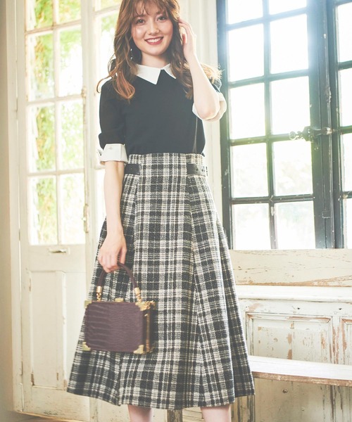 NOELA（ノエラ）の「カラーデザインカフスニット（ニット/セーター・レディース・ブラック/ピンク/キャメル・FREE）」の18枚目の写真