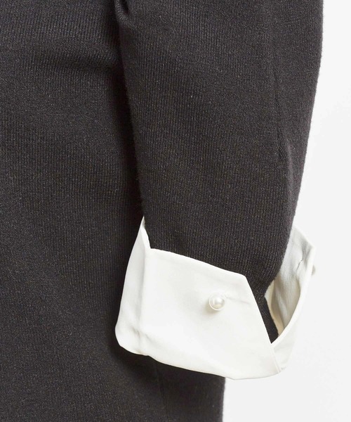 NOELA（ノエラ）の「カラーデザインカフスニット（ニット/セーター・レディース・ブラック/ピンク/キャメル・FREE）」の8枚目の写真