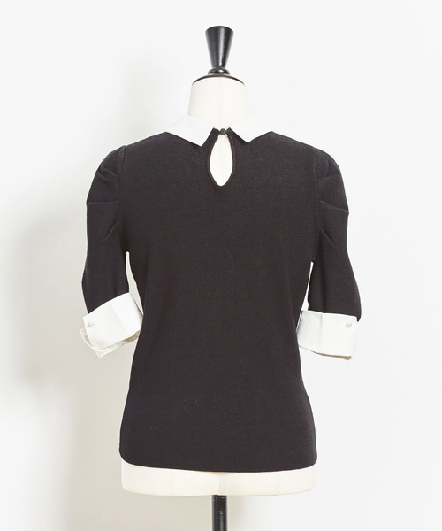 NOELA（ノエラ）の「カラーデザインカフスニット（ニット/セーター・レディース・ブラック/ピンク/キャメル・FREE）」の10枚目の写真