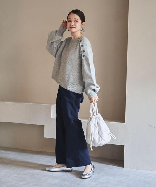 coen（コーエン）の「キルト巾着トートバッグ（ショルダーバッグ・レディース・ブラック/オフホワイト/オリーブ・FREE）」の8枚目の写真