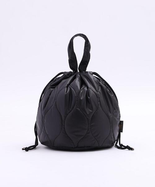 coen（コーエン）の「キルト巾着トートバッグ（ショルダーバッグ・レディース・ブラック/オフホワイト/オリーブ・FREE）」の19枚目の写真