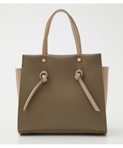 AZUL by moussy（アズールバイマウジー）の「KNOT DESIGN BAG/ノットデザインバッグ（ショルダーバッグ・レディース・ホワイト/ブラック/ベージュ・FREE）」の3枚目の写真