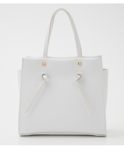 AZUL by moussy（アズールバイマウジー）の「KNOT DESIGN BAG/ノットデザインバッグ（ショルダーバッグ・レディース・ホワイト/ブラック/ベージュ・FREE）」の2枚目の写真