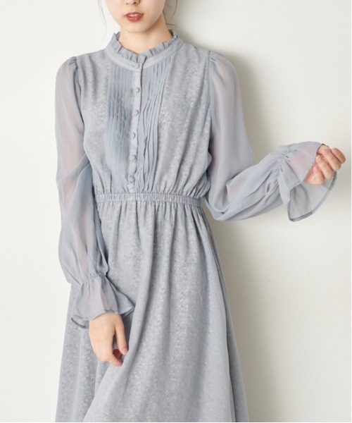 OLIVE des OLIVE(オリーブデオリーブ)の「【WEB限定カラー有】コスパ神!オケージョンにぴったり。2枚重ねフリルカラーピンタックワンピース(ワンピース・レディース・ベージュ/ブラウン/サックスブルー/ラベンダー/ブラック・FREE)」の19枚目の写真