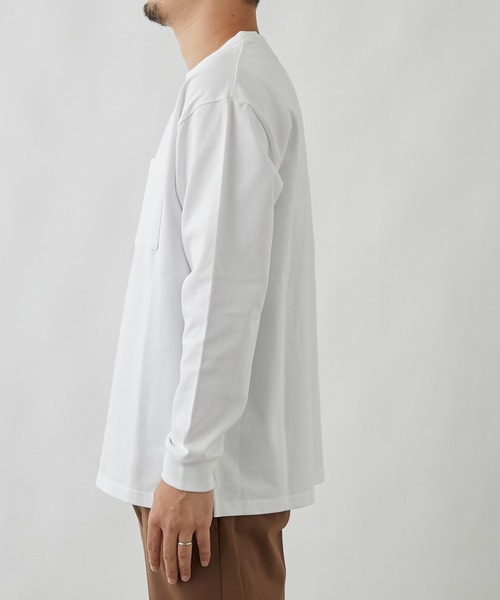 COLONY 2139（コロニートゥーワンスリーナイン）の「COLOR KEEPポケット付き長袖Tシャツ（Tシャツ/カットソー・メンズ・ホワイト/ブラック/ネイビー・MEDIUM/LARGE/X-LARGE）」の21枚目の写真