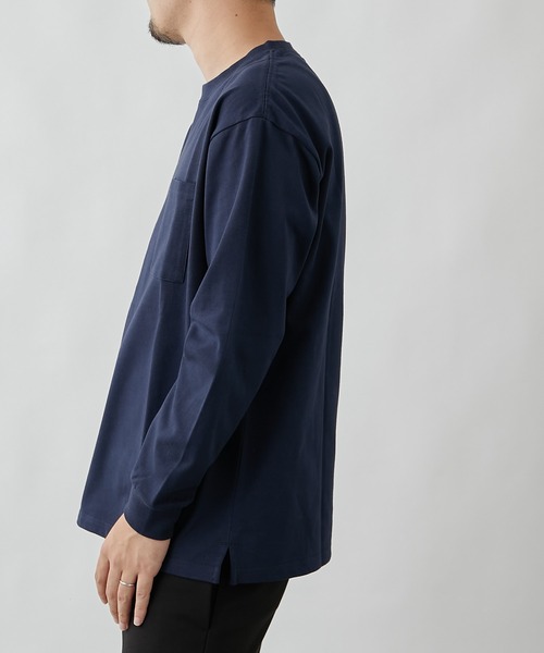 COLONY 2139（コロニートゥーワンスリーナイン）の「COLOR KEEPポケット付き長袖Tシャツ（Tシャツ/カットソー・メンズ・ホワイト/ブラック/ネイビー・MEDIUM/LARGE/X-LARGE）」の20枚目の写真