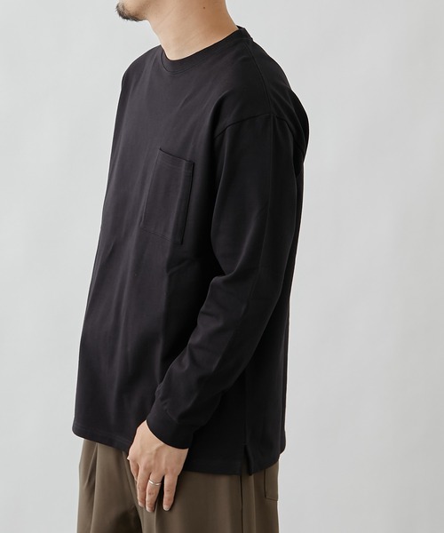 COLONY 2139（コロニートゥーワンスリーナイン）の「COLOR KEEPポケット付き長袖Tシャツ（Tシャツ/カットソー・メンズ・ホワイト/ブラック/ネイビー・MEDIUM/LARGE/X-LARGE）」の14枚目の写真