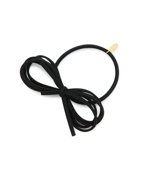 ROPE' PICNIC（ロペピクニック）の「スリムスエードリボンポニー（ヘアゴム・レディース・カーキ/ブラック/キャメル/ベージュ・FREE）」の2枚目の写真