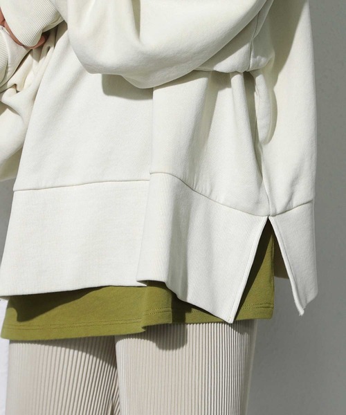 antiqua（アンティカ）の「着回し力無限大！リブネックタンクトップ（タンクトップ・レディース・ブラック/パープル/オフホワイト/カーキ・FREE）」の19枚目の写真