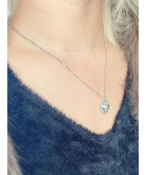 GYDA（ジェイダ）の「JEYSUSハートクロスネックレス（ネックレス・レディース・ゴールド/シルバー・FREE）」の5枚目の写真