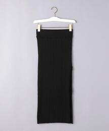 ハイク　タイトスカート　レディース　2　ニット　リブ　ロング丈　黒　HYKE 60612863_8_d_215.jpg