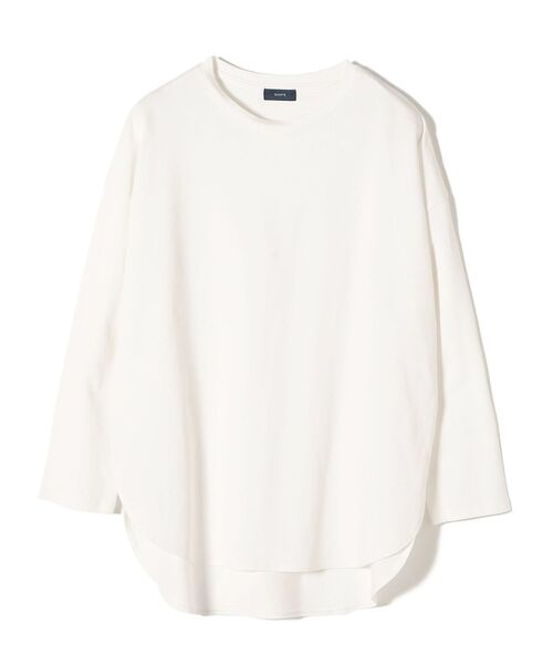 SHIPS（シップス）の「【WEB限定】〈手洗い可能〉スキッパーニット×ロンTセット 21FW◆（ニット/セーター・レディース・ブラック/ベージュ/オフホワイト/ライトグリーン/アイボリー/ダークグレー・ONE SIZE）」の9枚目の写真