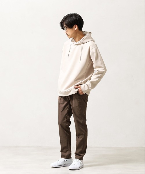 417 EDIFICE(フォーワンセブンエディフィス)の「ダンボールニットプルオーバーパーカー(パーカー・メンズ・チャコールグレー/アイボリー/ベージュ/ブルー・SMALL/MEDIUM/LARGE/X-LARGE)」の17枚目の写真