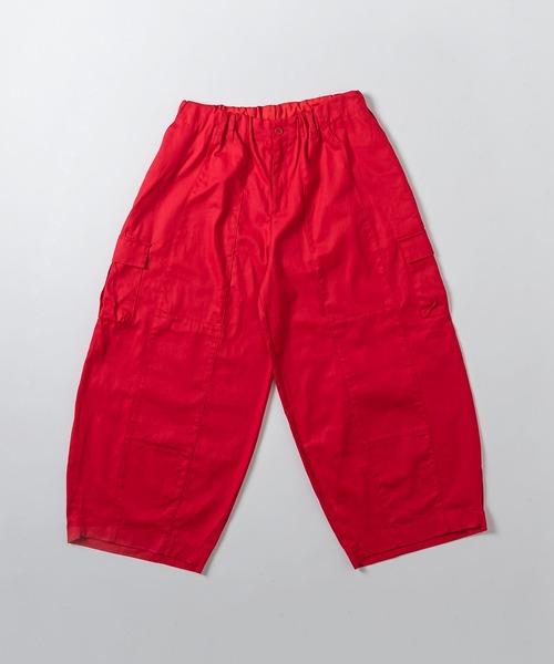 kutir（クティール）の「ワイドタックバルーンカーゴパンツ（カーゴパンツ・メンズ・レッド/オフホワイト/ブラック/カーキ・MEDIUM/SMALL/LARGE）」の8枚目の写真