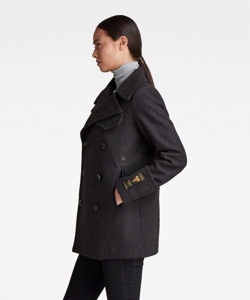 G-STAR（ジースター）の「WOOL MID PEACOAT/ピーコート（ピーコート・レディース・ダークグレー・X-SMALL/SMALL）」の2枚目の写真