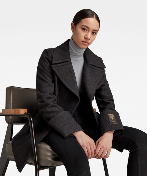 G-STAR（ジースター）の「WOOL MID PEACOAT/ピーコート（ピーコート・レディース・ダークグレー・X-SMALL/SMALL）」の5枚目の写真
