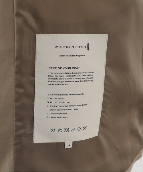 Mackintosh（マッキントッシュ）の「【MACKINTOSH / マッキントッシュ】DUNKELD（ステンカラーコート・メンズ・ベージュ/ネイビー・38/36/40）」の8枚目の写真