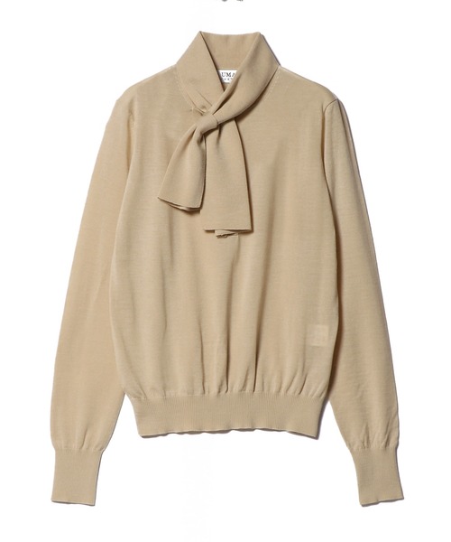 UMA ESTNATION（ユマエストネーション）の「UMA ESTNATION / 2WAYボウタイニット（ニット/セーター・レディース・グレー/ライトブラウン・FREE）」の10枚目の写真