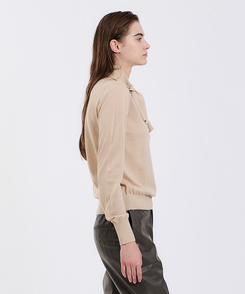 UMA ESTNATION（ユマエストネーション）の「UMA ESTNATION / 2WAYボウタイニット（ニット/セーター・レディース・グレー/ライトブラウン・FREE）」の7枚目の写真