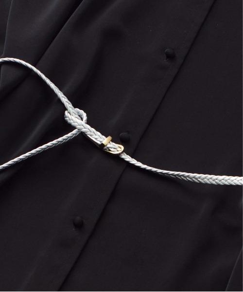 SETUP7（セットアップセブン）の「【SETUP7】フェイクレザーメッシュベルト KNF（ベルト・レディース・ブラック/ダークブラウン/ベージュ/ブラウン/シルバー・FREE）」の5枚目の写真