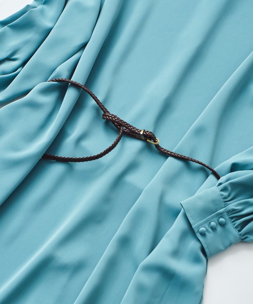 SETUP7（セットアップセブン）の「【SETUP7】フェイクレザーメッシュベルト KNF（ベルト・レディース・ブラック/ダークブラウン/ベージュ/ブラウン/シルバー・FREE）」の9枚目の写真