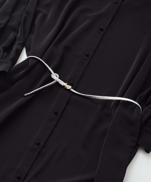 SETUP7（セットアップセブン）の「【SETUP7】フェイクレザーメッシュベルト KNF（ベルト・レディース・ブラック/ダークブラウン/ベージュ/ブラウン/シルバー・FREE）」の10枚目の写真