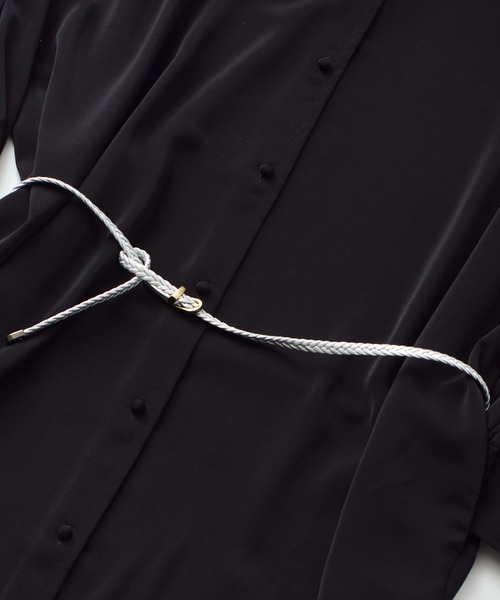 SETUP7（セットアップセブン）の「【SETUP7】フェイクレザーメッシュベルト KNF（ベルト・レディース・ブラック/ダークブラウン/ベージュ/ブラウン/シルバー・FREE）」の11枚目の写真