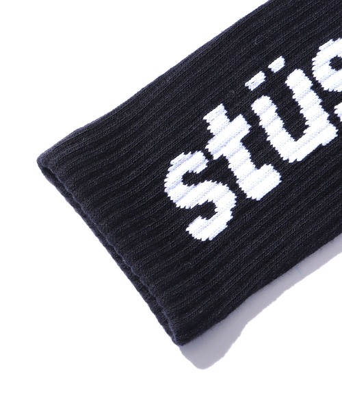 STUSSY（ステューシー）の「STUSSY/ステューシー HELVETICA JACQUARD CREW SOCKS ソックス ブランドロゴ（ソックス/靴下・メンズ・ホワイト/ブルー/ブラック/オレンジ・FREE）」の5枚目の写真