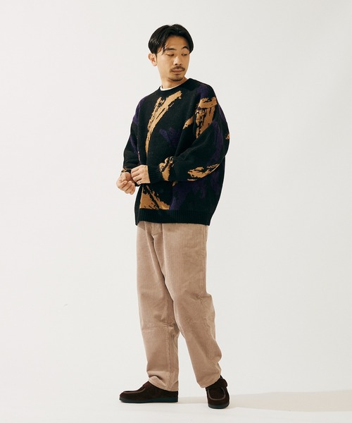JOURNAL STANDARD(ジャーナルスタンダード)の「スプラッシュ ジャガード クルーニット(ニット/セーター・メンズ・ブラック/ベージュ/パープル/ブラウン・MEDIUM/LARGE)」の14枚目の写真