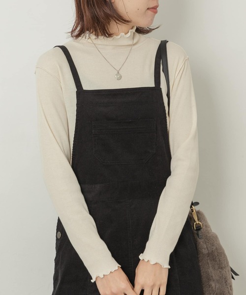 URBAN RESEARCH Sonny Label（アーバンリサーチサニーレーベル）の「『UR TECH』ハイネックプルオーバー（Tシャツ/カットソー・レディース・ブラック/オフホワイト/グレー・FREE）」の2枚目の写真