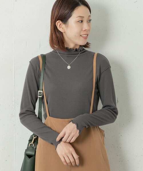 URBAN RESEARCH Sonny Label（アーバンリサーチサニーレーベル）の「『UR TECH』ハイネックプルオーバー（Tシャツ/カットソー・レディース・ブラック/オフホワイト/グレー・FREE）」の9枚目の写真