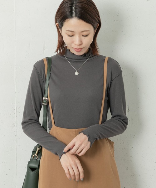 URBAN RESEARCH Sonny Label（アーバンリサーチサニーレーベル）の「『UR TECH』ハイネックプルオーバー（Tシャツ/カットソー・レディース・ブラック/オフホワイト/グレー・FREE）」の10枚目の写真