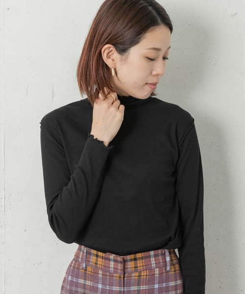 URBAN RESEARCH Sonny Label（アーバンリサーチサニーレーベル）の「『UR TECH』ハイネックプルオーバー（Tシャツ/カットソー・レディース・ブラック/オフホワイト/グレー・FREE）」の13枚目の写真