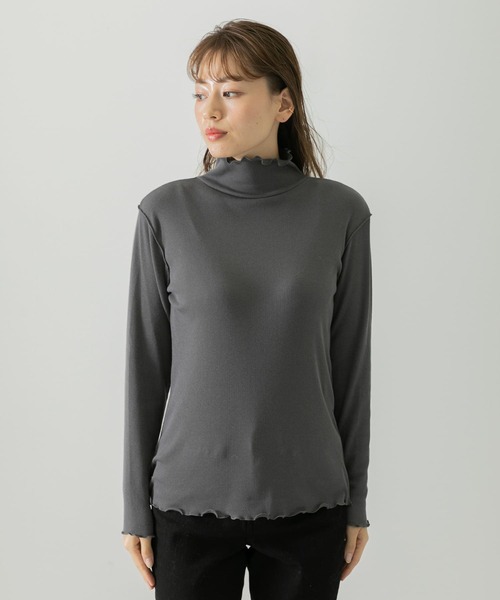 URBAN RESEARCH Sonny Label（アーバンリサーチサニーレーベル）の「『UR TECH』ハイネックプルオーバー（Tシャツ/カットソー・レディース・ブラック/オフホワイト/グレー・FREE）」の17枚目の写真