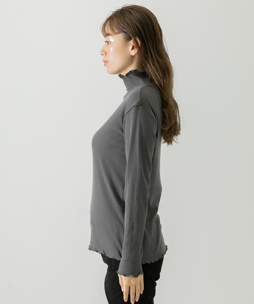 URBAN RESEARCH Sonny Label（アーバンリサーチサニーレーベル）の「『UR TECH』ハイネックプルオーバー（Tシャツ/カットソー・レディース・ブラック/オフホワイト/グレー・FREE）」の19枚目の写真