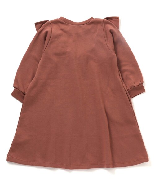 apres les cours(アプレレクール)の「/三角ヨークフリルAラインワンピース(ワンピース・キッズ・レンガ/イエロー/ブルー/ピンク・90/100/80/110/140/120/130)」の9枚目の写真