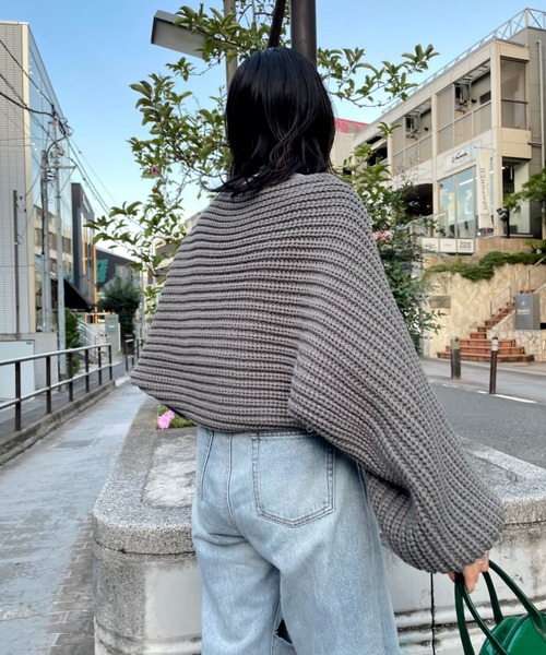 WHO'S WHO gallery(フーズフーギャラリー)の「ボレロニット(カーディガン/ボレロ・レディース・ブラック/グレー/アイボリー・FREE)」の16枚目の写真