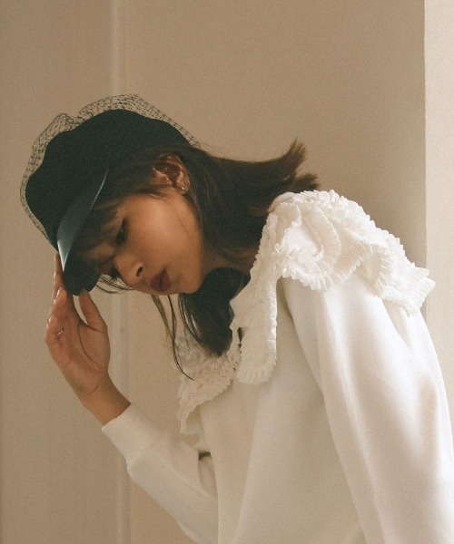 DONOBAN（ドノバン）の「チュールウールキャスケット（キャスケット・レディース・ブラック・FREE）」の19枚目の写真