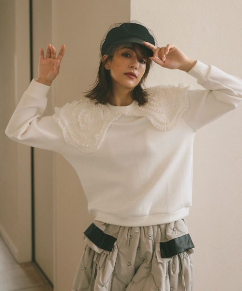 DONOBAN（ドノバン）の「チュールウールキャスケット（キャスケット・レディース・ブラック・FREE）」の20枚目の写真