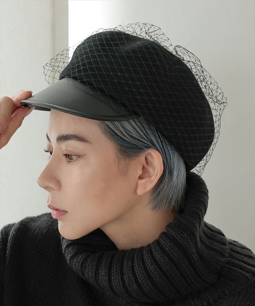 DONOBAN（ドノバン）の「チュールウールキャスケット（キャスケット・レディース・ブラック・FREE）」の21枚目の写真