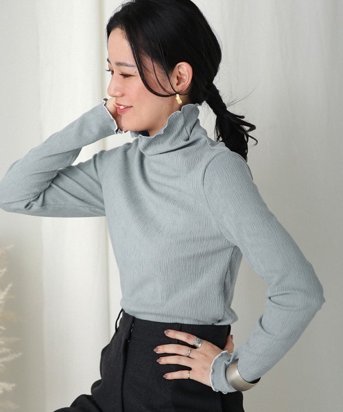 Bou Jeloud（ブージュルード）の「【WEB限定】ランダムメロートップス（Tシャツ/カットソー・レディース・ブラック/ベージュ/ブルー/アイボリー/ラベンダー/ベージュ系その他/ピンク/グリーン/ブラック系その他・FREE）」の8枚目の写真